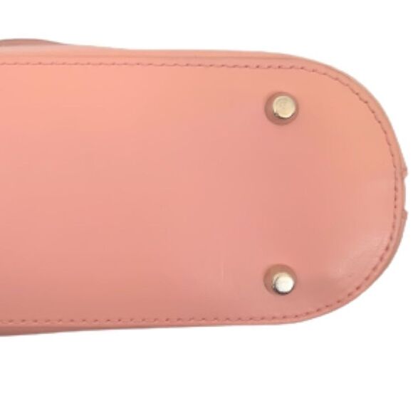 Furla Blush Side Zipper Expanding Leather Tote Satchel Bag Handbag Pink Leather - Picture 6 of 12